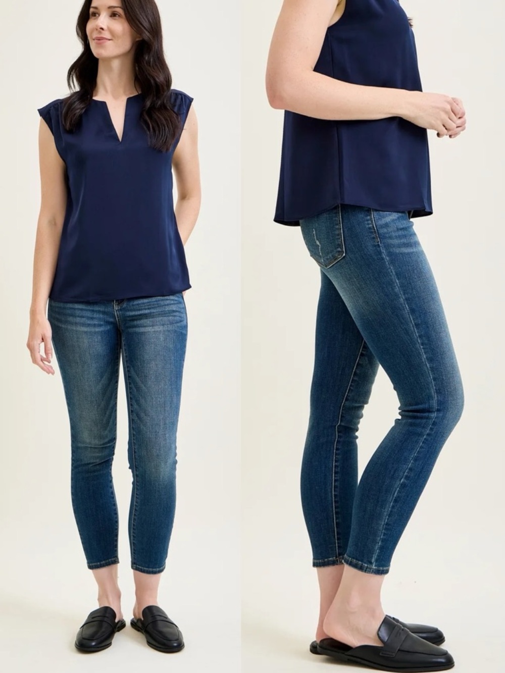 JUDY BLUE Jeans Relaxed Fit Stretch Cropped Blue Size 30